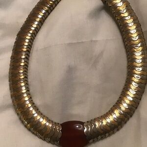 Gold and Silver Statement Necklace